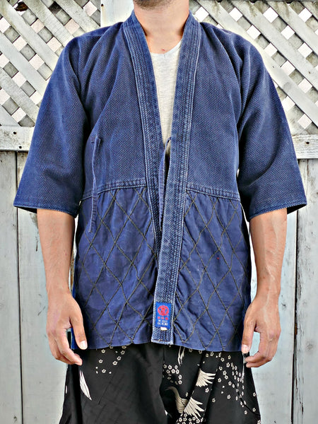 Vintage Japanese sold indigo kendo jacket #203