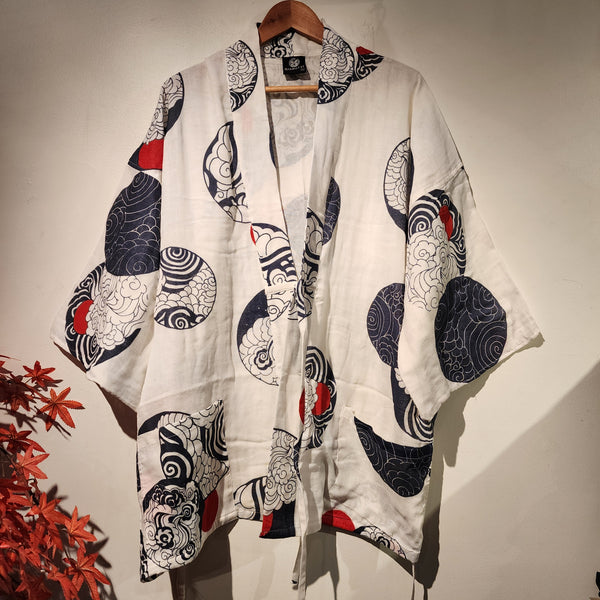 Wind & Sunset Motif Haori - Siamurai