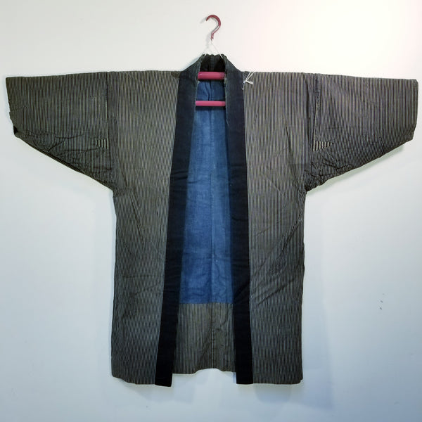 Reversible Indigo Folk Noragi Jacket - Siamurai