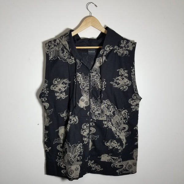 Black Koi Hoodies Vest - Siamurai