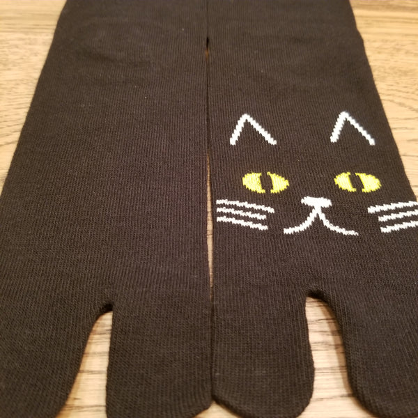 Kitty Cat pattern Tabi Socks( high ankle length)