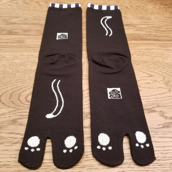 Kitty Cat pattern Tabi Socks( high ankle length)