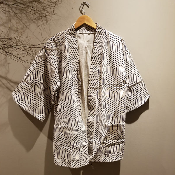 Geometric Pattern Noragi Kimono - Siamurai