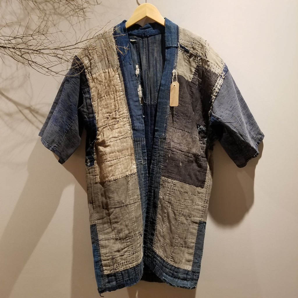 Edo-Meiji Era Antique Boro Patchwork Farmer's Jacket - Siamurai