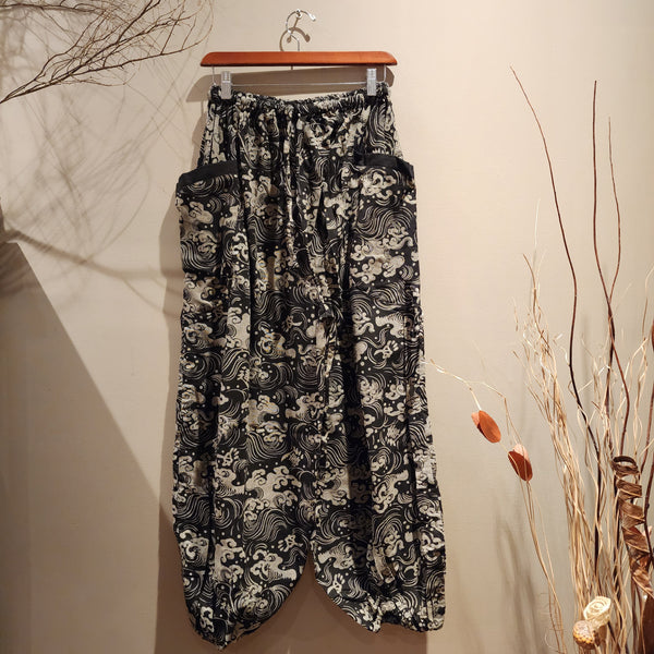 Ronin Waves Drawstring Comfy Pants - Siamurai